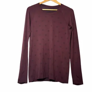 Lululemon Swiftly Tech Long Sleeve Shirt 2.0 Yogo Pop Cassis / Black thumbnail 2