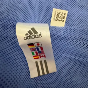Adidas Track Jacket Women’s Large Light Blue Full Zip Up Running 3 Stripes thumbnail 7