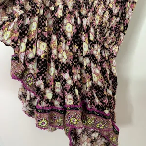 Poupette St. Barth Women's Boho Pink Fressia Amora Romper Size Small thumbnail 8