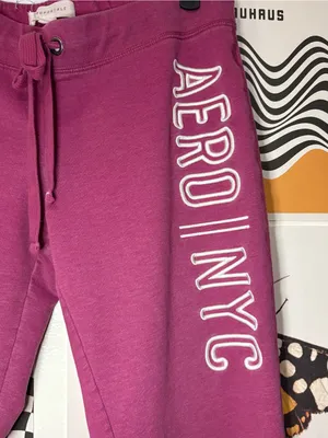 Aeropostale Pink AERO NYC Flare Sweatpants thumbnail 2