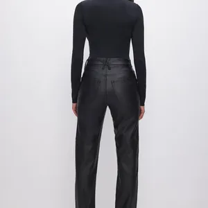 NWT GOOD AMERICAN - Good Boy Faux Leather Pants - $189 - Size 4 thumbnail 2