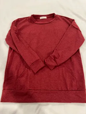 Perfect Peach Womens  Red Sweater top thumbnail 1