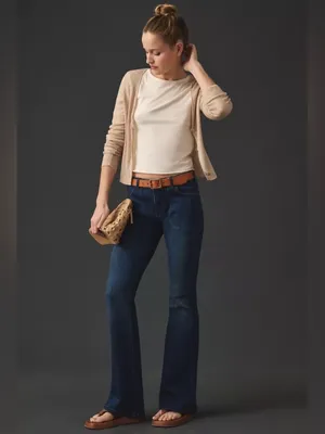 NEW Pilcro The Icon Low Rise Flare Jeans in Dark Blue~ Size 28 thumbnail 2