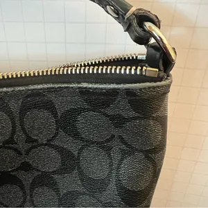 Coach F18926 Black Signature Jacquard Crossbody Bag‎ - Zip Closure thumbnail 7