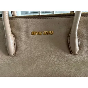 Miu‎ Miu Leather Cammeo Madras 2 Way Satchel Bag Handbag thumbnail 2