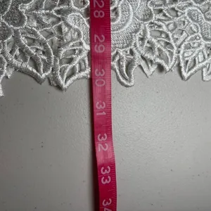 MM Couture Miss Me White‎ Strapless Lace Mini Dress Medium Wedding Cocktail thumbnail 12