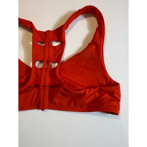 BECCA by Rebecca Virtue Red Racerback Cut Out Sports Bikini Top Size M thumbnail 4