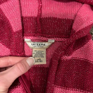 Y2K Early 2000’s Pink Stripe Glitter Sweater Hoodie thumbnail 5
