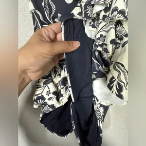 Anthropologie Maeve Ruffled Plunge One Piece Swimsuit Sz XS thumbnail 9