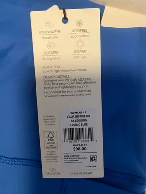 Calia by Carrie Leggings Inspire Women’s High-Rise 7/8 thumbnail 2