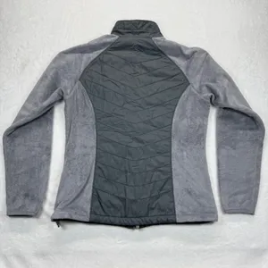 Mountain Hardwear Fleece Jacket Full Zip Puffer‎ Panel Gray Womens M thumbnail 8