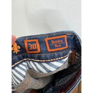 Rock Revival Debbie Bootcut Jeans Dark Wash Embroidered‎ Flap Pocket Size 30 thumbnail 6