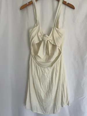 Newbury Kustom White Button-Front Mini Dress thumbnail 5