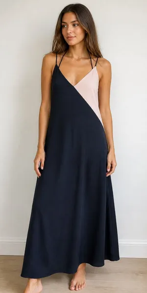 Zara Satin Slip Dress with Tie Back XS thumbnail 1