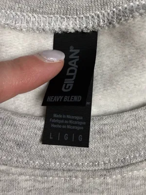Gildan Light Gray "It's a Good Day" Graphic Crewneck Sweatshirt thumbnail 2