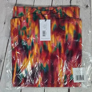 WeWoreWhat Cut Out Midi Skirt in‎ Fire Tie Dye Spicy Orange M NWT thumbnail 10