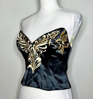 Vintage Natori Golden Goddess Bustier thumbnail 3
