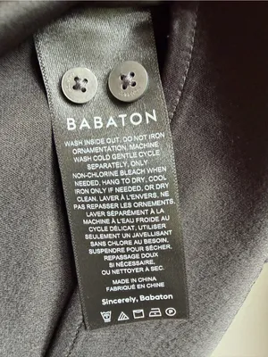 Aritzia Babaton Prospect Satin Shirt Black Button Down Blouse Size Small thumbnail 6