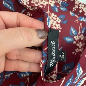Madewell floral tie front top thumbnail 9
