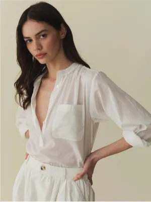 Doen Haisa organic blouse in salt size XS NEW thumbnail 1