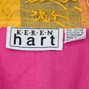 Vintage Keren Hart Colorblock Stringy Fringe Shaggy Rag Jacket thumbnail 9