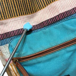 Fossil Multicolor Canvas Backpack Teal Blue Front Pocket Boho Retro‎ Style thumbnail 11