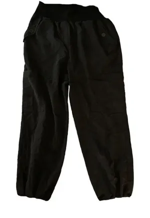 Maeve Anthropologie cargo joggers black women's size small thumbnail 1