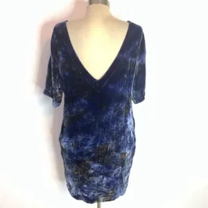 The Odells Anthropologie velvet tie dye‎ dress thumbnail 5