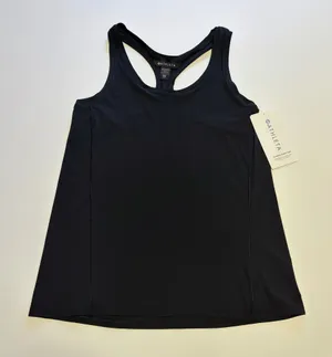 NWT! Athleta Black Racerback Tank thumbnail 1