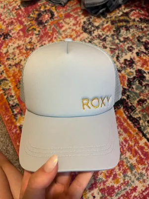 Roxy Light Blue And Gold  Trucker Hat thumbnail 3