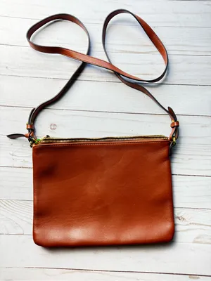 Old Navy Brown Double Compartment Faux Leather Crossbody Bag NWOT thumbnail 5