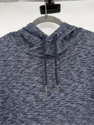 Carhartt Newberry French Terry Hoodie Womens L Navy Relaxed Fit Pullover thumbnail 4