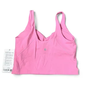 Lululemon Align Tank Top Cropped Size 10 A/B Cup Pink Padded LW1EITS thumbnail 2