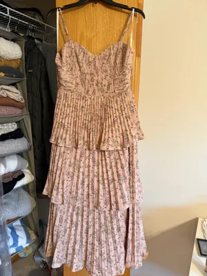Pink Lulus Dress Blush thumbnail 2