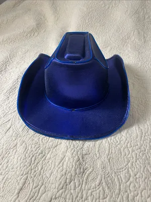 Shimmering Royal Blue Cowboy Hat for Women thumbnail 3