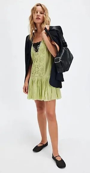 NWOT Free People One Casella Drop-Waist Slip Dress thumbnail 3