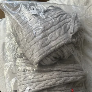 Grey Cable Knit Jumpsuit thumbnail 4