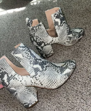 Steve Madden Snake Skin Booties thumbnail 1