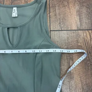 MUDD Army Green Soft Stretchy Flow Sleeveless Comfy Mini Midi Dress Size XS thumbnail 5