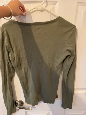 Gap Long Sleeve Top Women’s green thumbnail 3