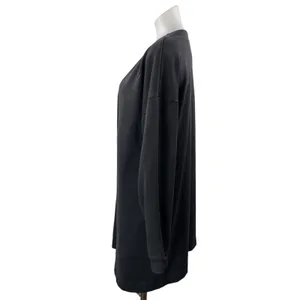 Gymshark Women's Black Long Sleeve Knit Midi Open Cardigan Sweater Top Size M thumbnail 2