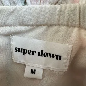 Superdown Revolve Lou Bustier Frill Mini Dress in Nude Floral size Medium $68 thumbnail 7