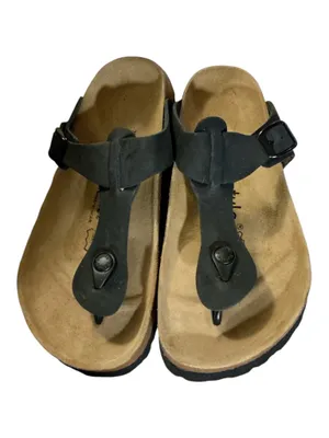 Betula by Birkenstock Black Classic Thong Sandal Women's Size 8 / 38 NWOT thumbnail 2