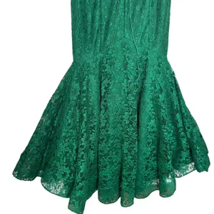 2010s Studio 17 12802 Emerald Beaded Lace Mermaid Prom Gown Open Back Size 8 thumbnail 13