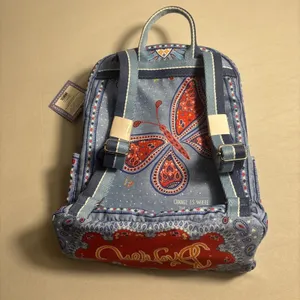 NWT Brighton Bandanna Love Brand Blue Mini Backpack‎ Adjustable Straps Whimsical thumbnail 5