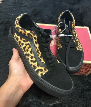 VANS old skool black suede animal print lace up shoes sneakers women’s 8.5 new thumbnail 1