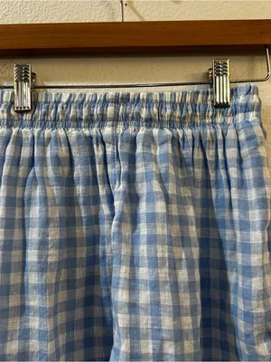 Frankies Bikinis Lou High Waist Gingham‎ Shorts in Bluebell Size XS thumbnail 9