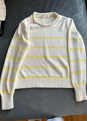 Gap Yellow Striped Sweater thumbnail 1