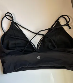 Lululemon Black Strappy Sports Bra thumbnail 2