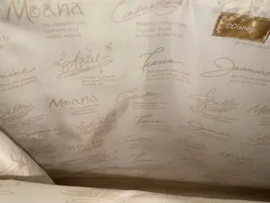 Bath & Body Works Disney Princess Metallic Gold Tote names & quotes inside NWT thumbnail 3